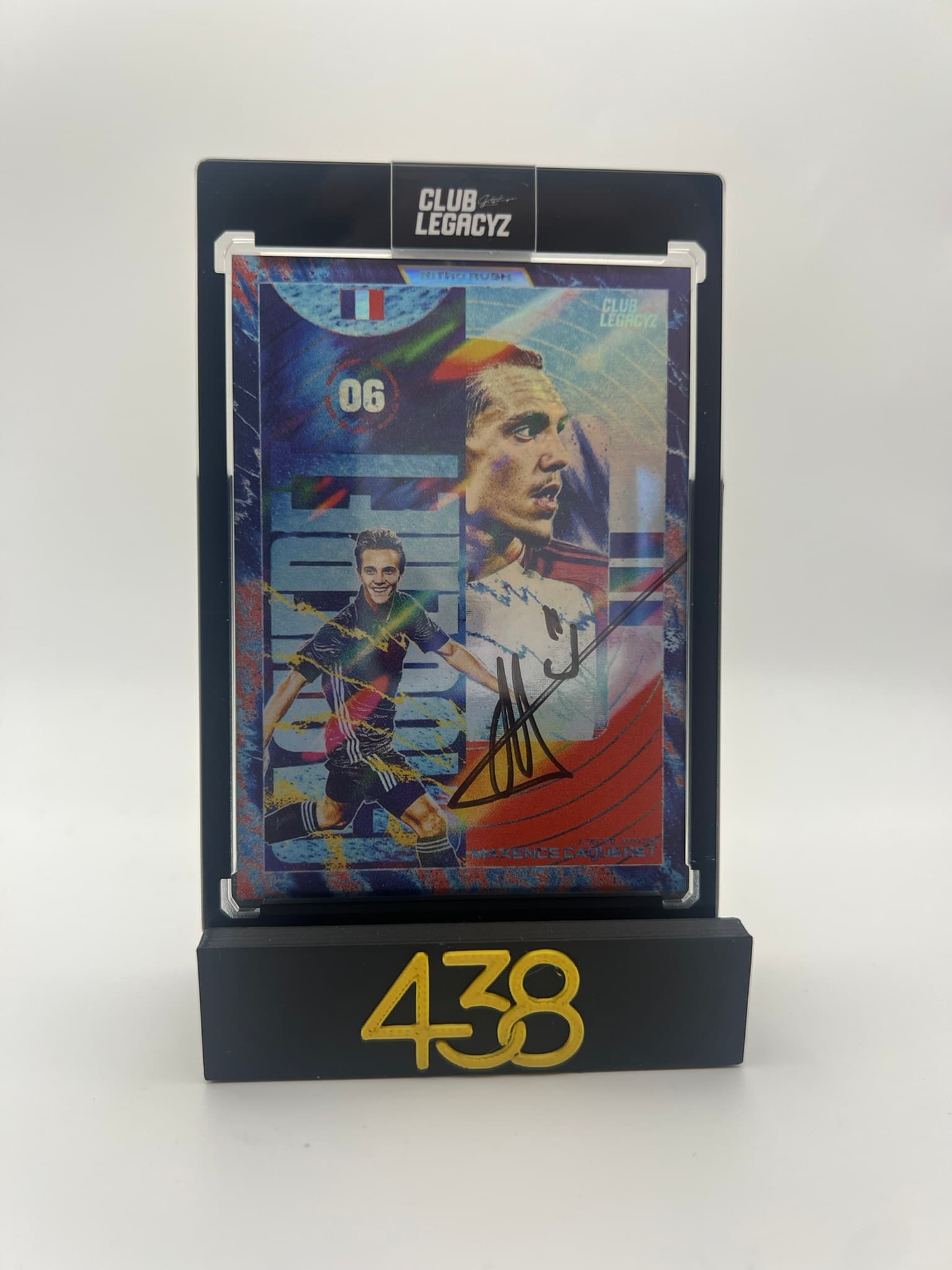 Club Legacyz Icons 2 - Maxence Caqueret Nitro Rush On Card Autograph 34/100