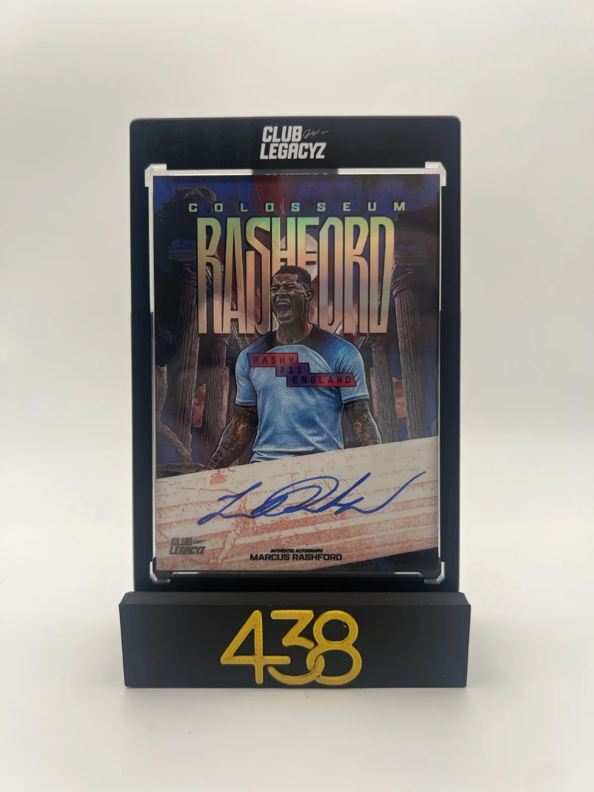 Marcus Rashford Colosseum On Card Autograph 2/20